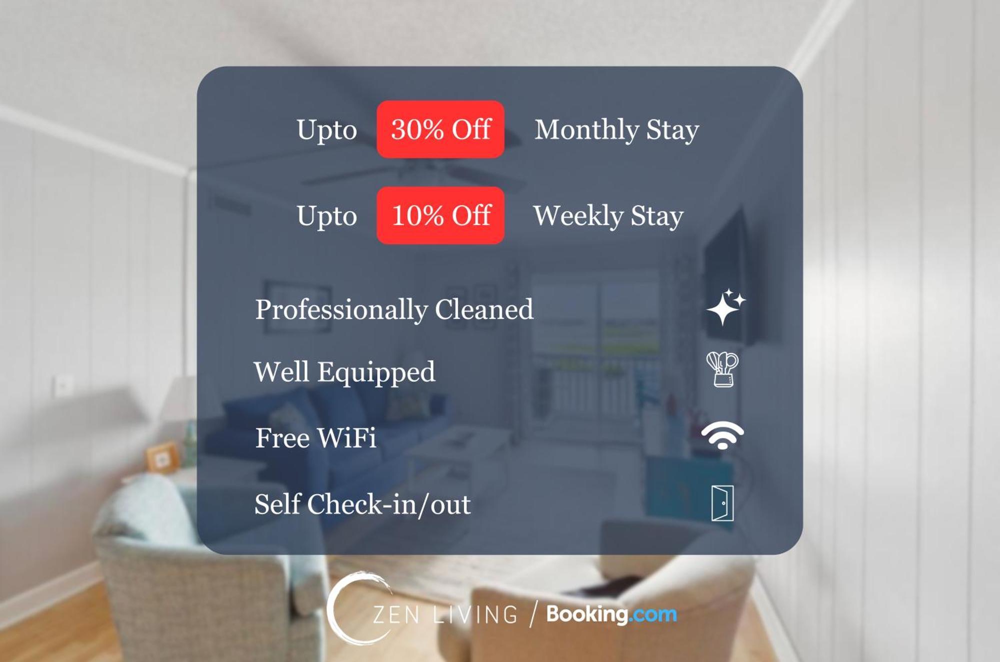 Right Across Beach Pool View Private Balcony By Zen Living Short Term Rental เมอร์เทิลบีช ภายนอก รูปภาพ